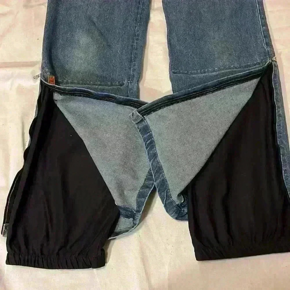 Feller jeans, 12/Long, waist 15”, inseam 30”,rise 12”,zipper down pant leg 12.5” - Picture 9 of 9